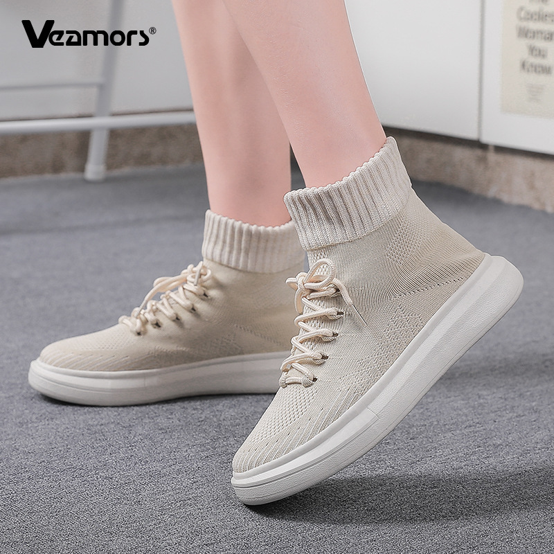 Women'S Fashion Socks - Tênis de Malha Tricotada para Mulheres,