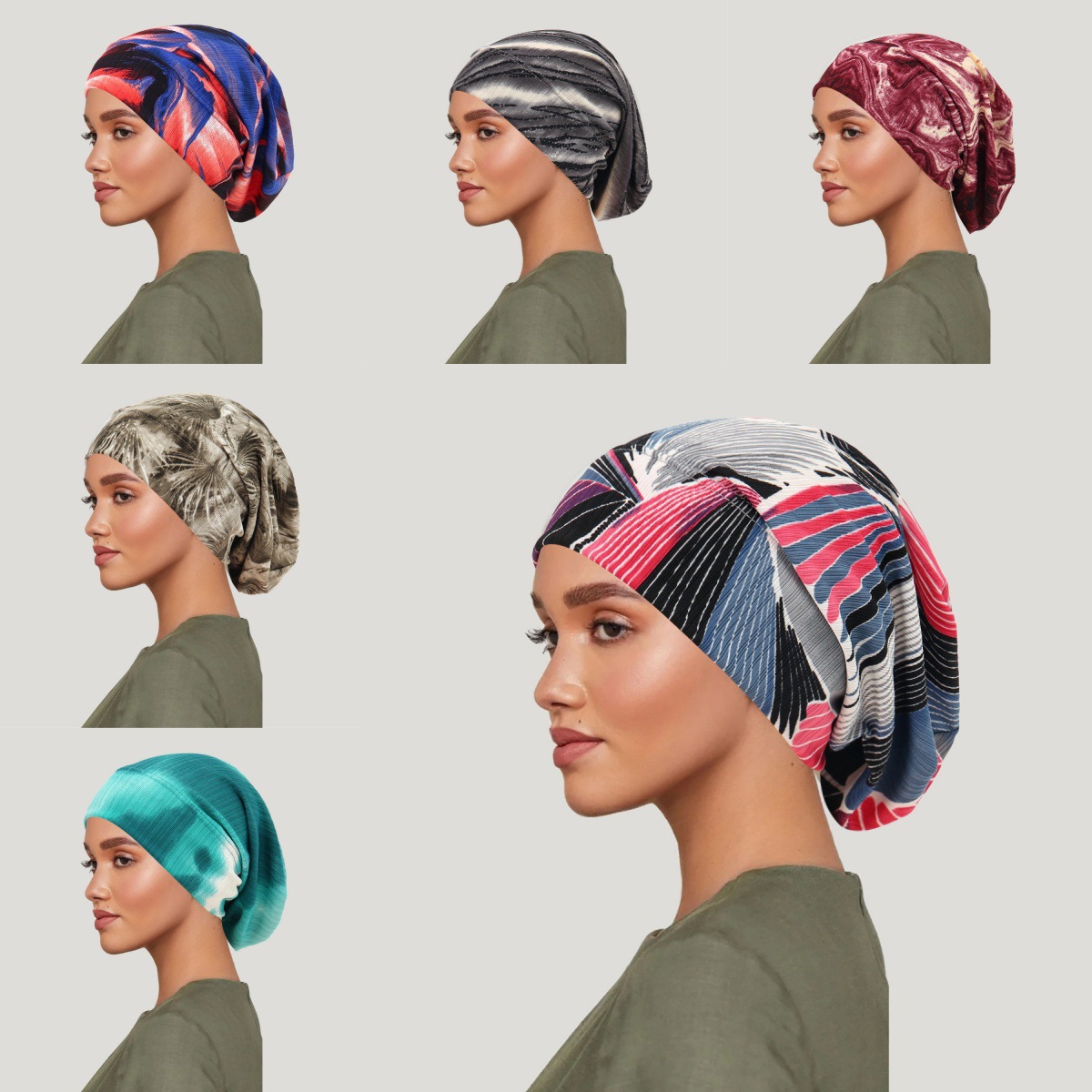 Women Fashion Hats - 2026 novo tie-dye capa de cabelo