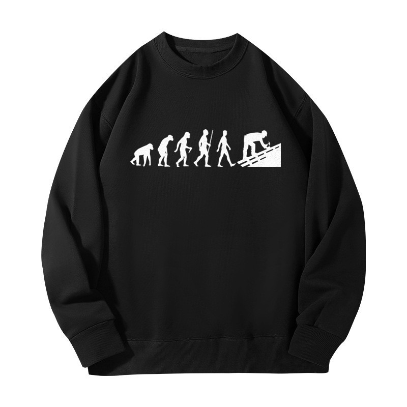 Women Fashion Evolution - Moletom Masculino Casual de Manga Longa