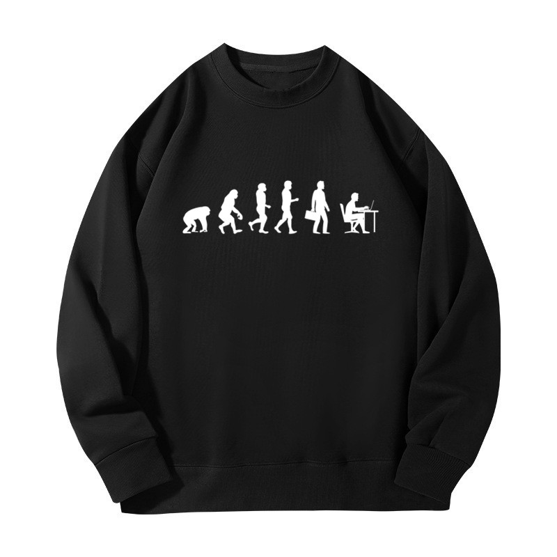 Women Fashion Evolution - Novos moletons masculinos casuais de manga