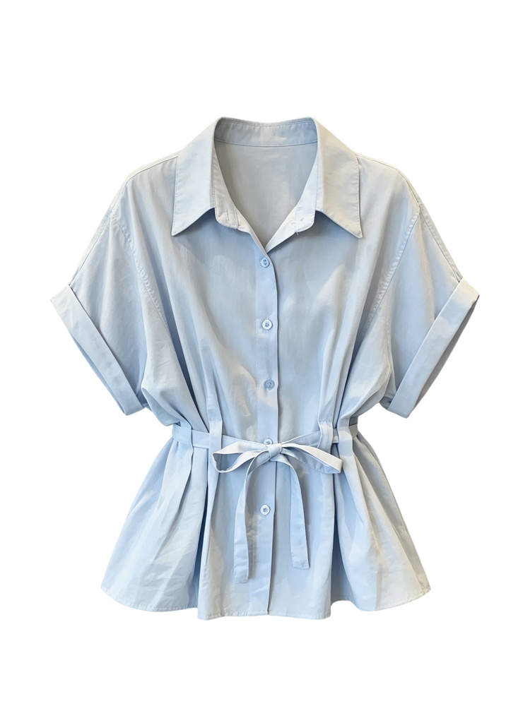 Women'S Fashion Designer Clothes - Camisa Feminina Elegante de Manga Curta