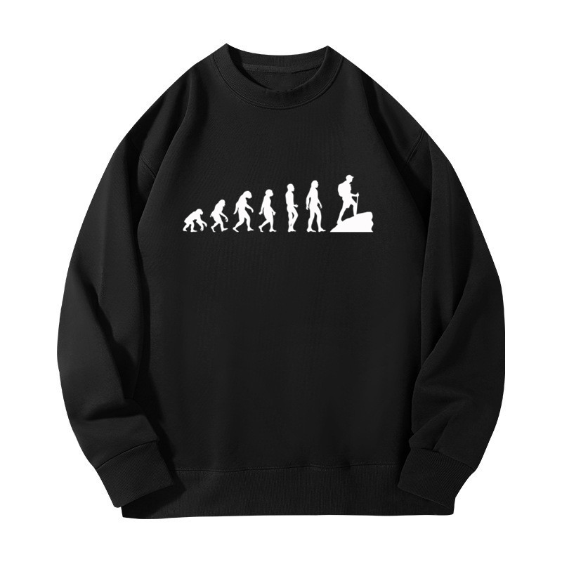 Women Fashion Evolution - Camiseta Masculina de Outono Inverno Nova