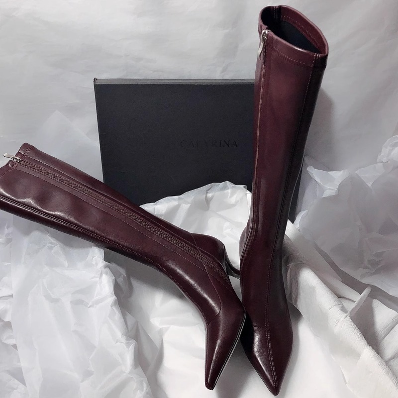 Women'S Fashion Knee High Boots - Outono nova moda stiletto botas femininas