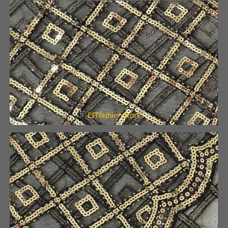 Women'S Fashion Roaring 20S - Y5GC Lenço xale detalhado com lantejoulas