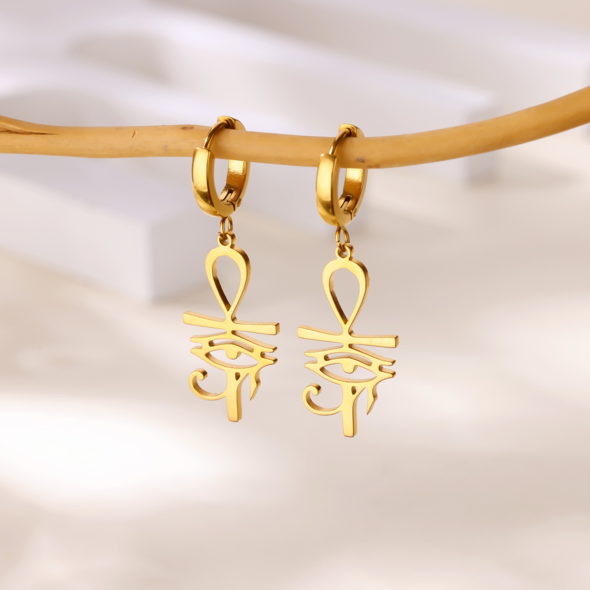 Women Fashion Egypt - Olho de horus egito pingente brincos