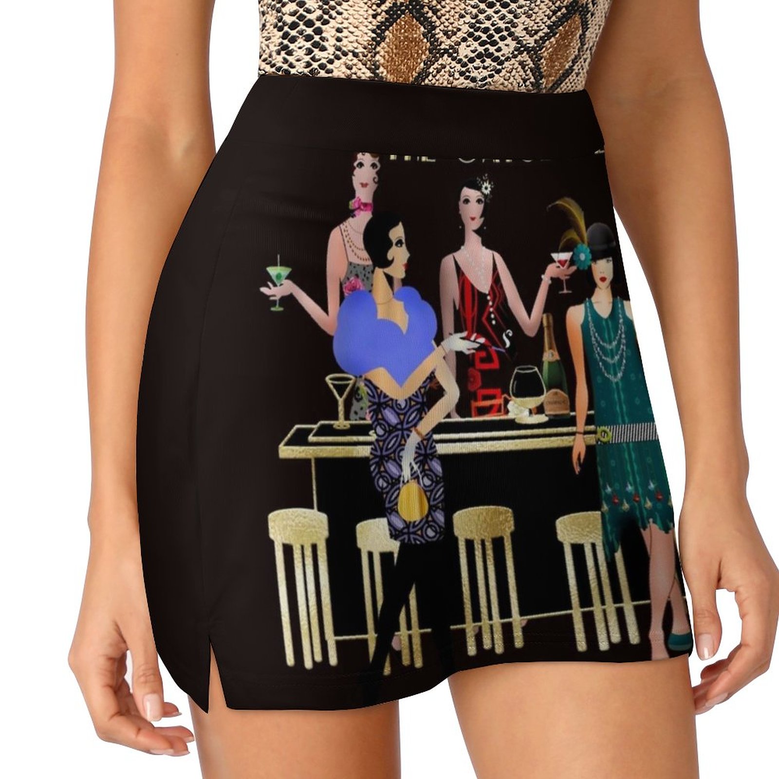 Women'S Fashion Roaring 20S - The Gatsby Era Saias Mulher Moda