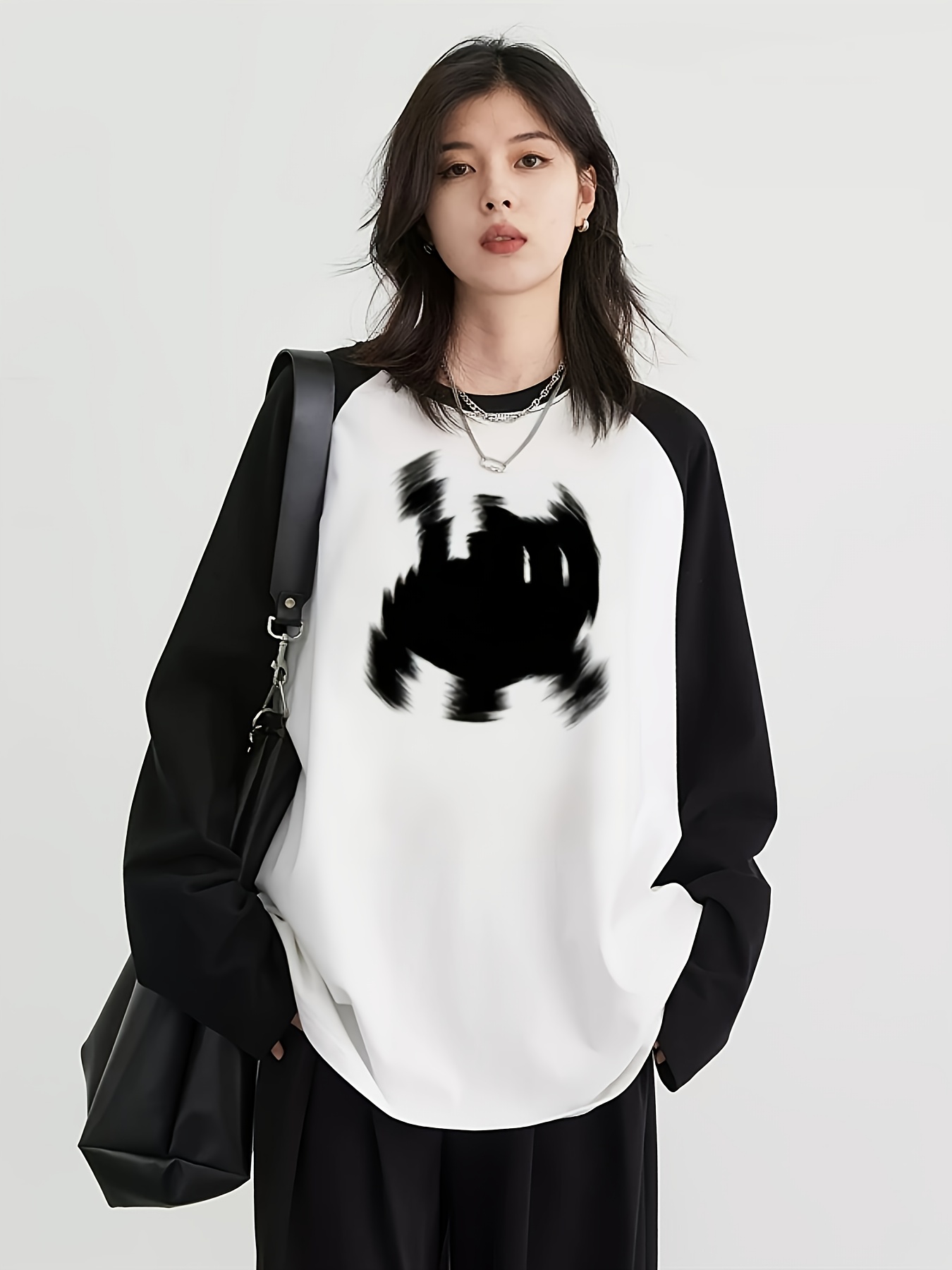 Trend Women Fashion - Camiseta Feminina Y2K de Manga Longa
