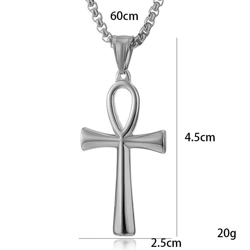Colar egípcio ankh de aço inox - Women Fashion Egypt avaliação e preço