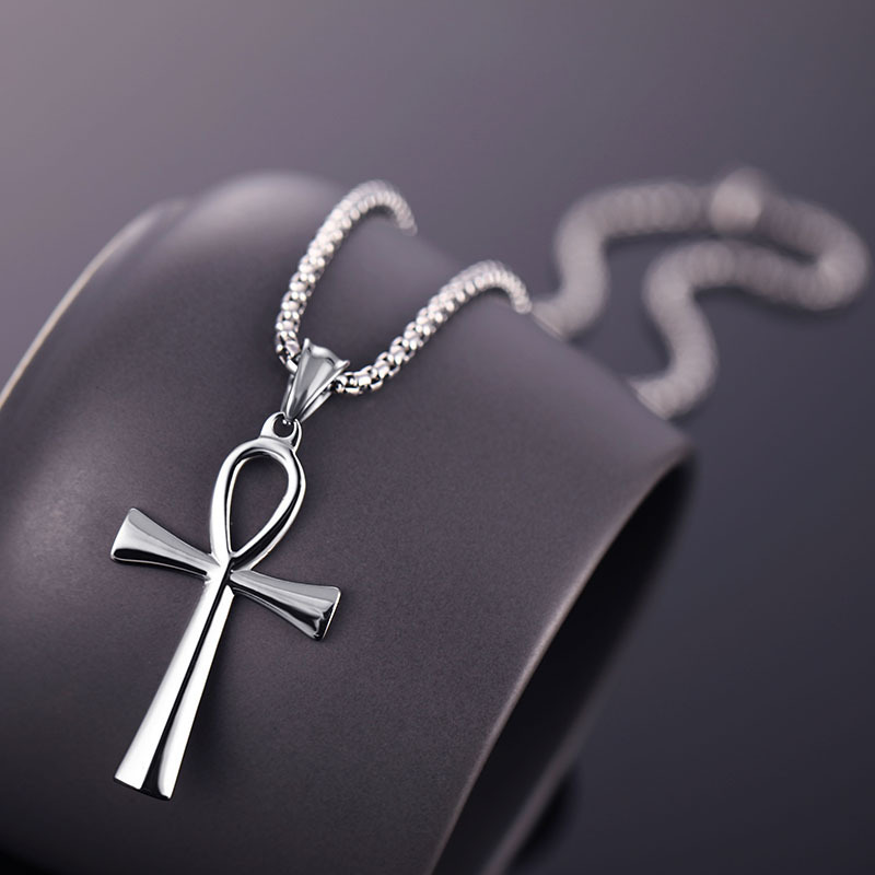 Colar egípcio ankh de aço inox - Women Fashion Egypt avaliação e preço