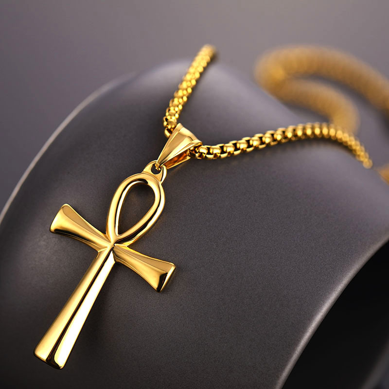 Colar egípcio ankh de aço inox - Women Fashion Egypt avaliação e preço