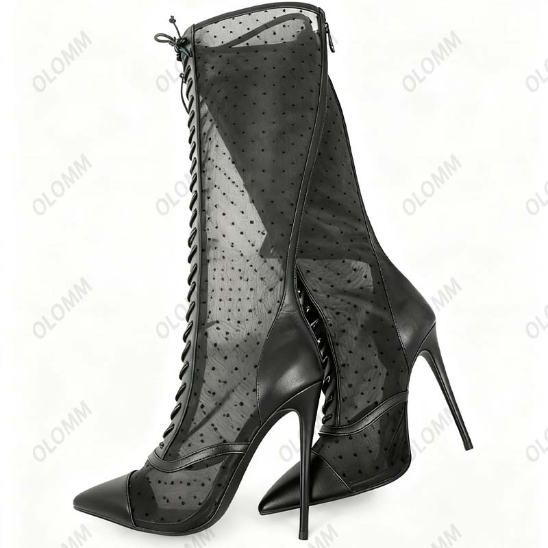 Olomm Artisan Crafted Sheer Me - Women'S Fashion Knee High Boots avaliação e preço