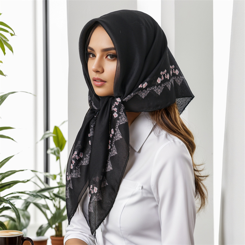 Novo muçulmano quadrado hijab  - Women Fashion Hats avaliação e preço