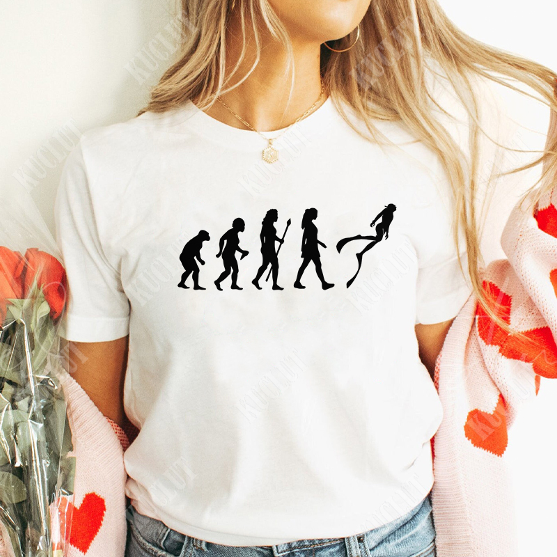 Engraçado evolução do mergulho - Women Fashion Evolution avaliação e preço