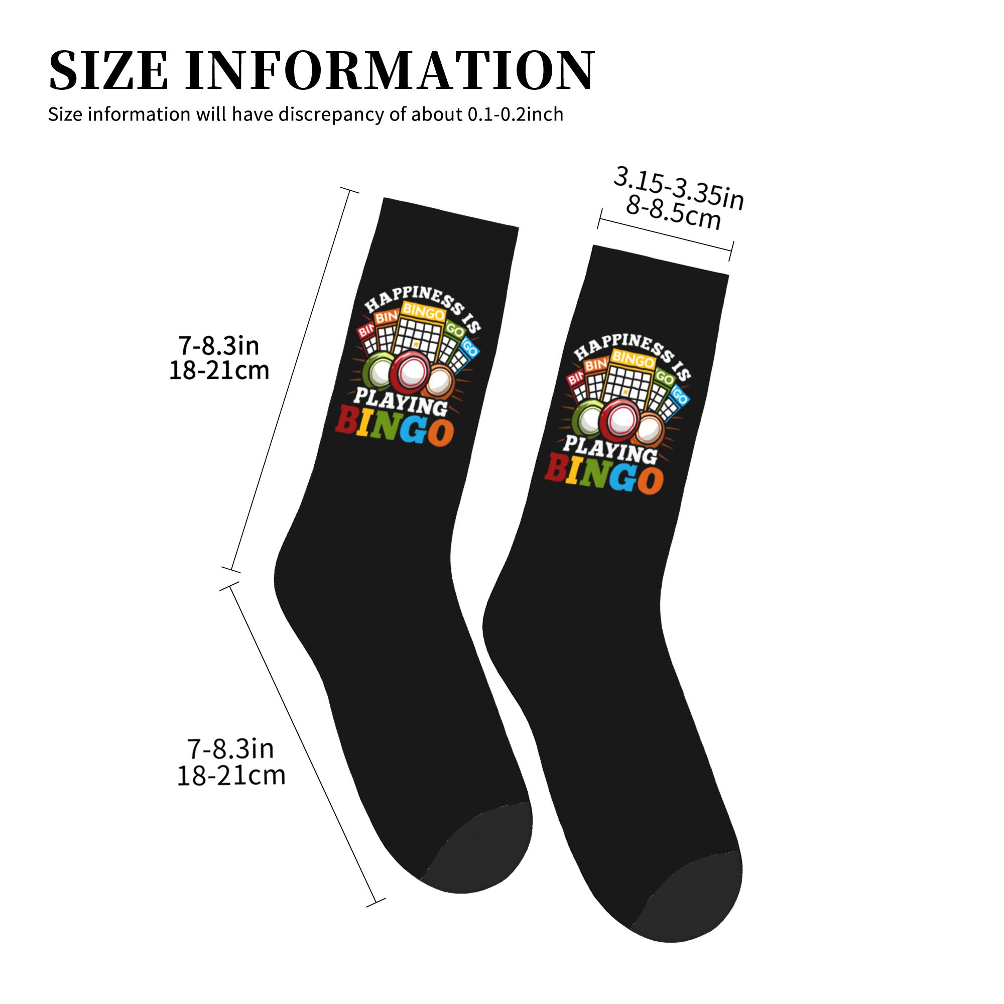 Meias de Bingo da moda para ho - Women'S Fashion Socks avaliação e preço