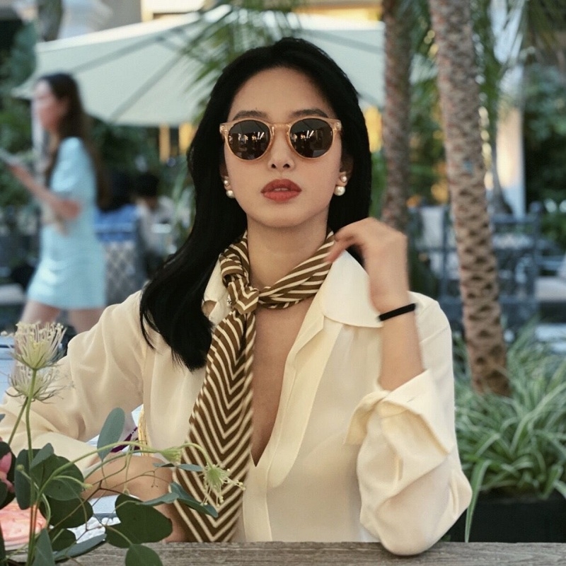 Lenço com estampa listra para  - Women Fashion Hats avaliação e preço