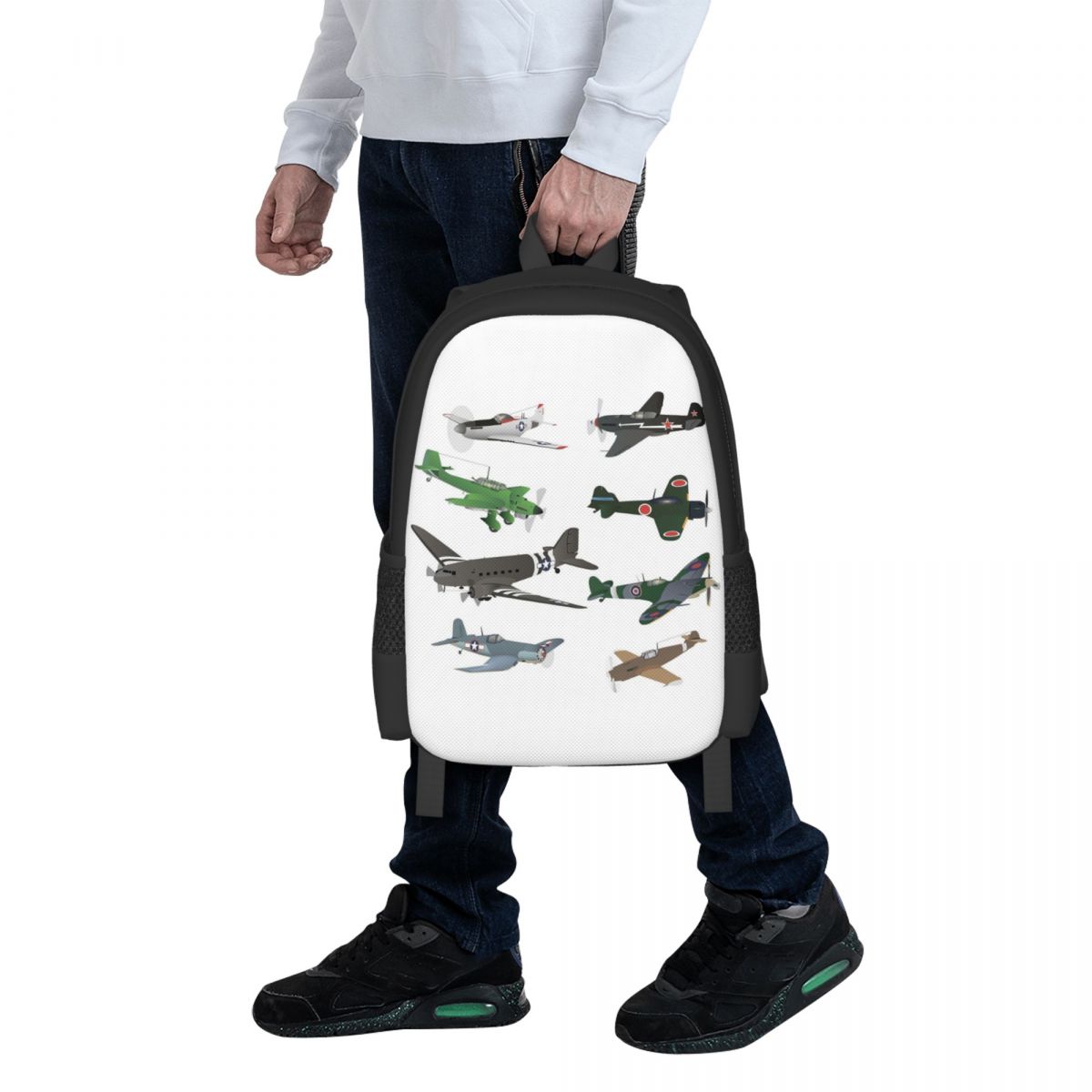 Mochila escolar com vários avi - Women'S Fashion Ww2 avaliação e preço