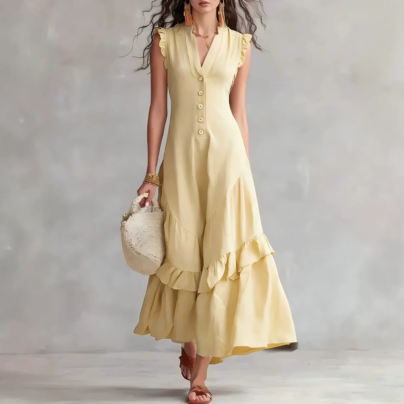 Vestido Longo Feminino Elegant - Women'S Fashion Middle Ages avaliação e preço