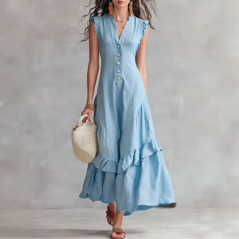 Vestido Longo Feminino Elegant - Women'S Fashion Middle Ages avaliação e preço