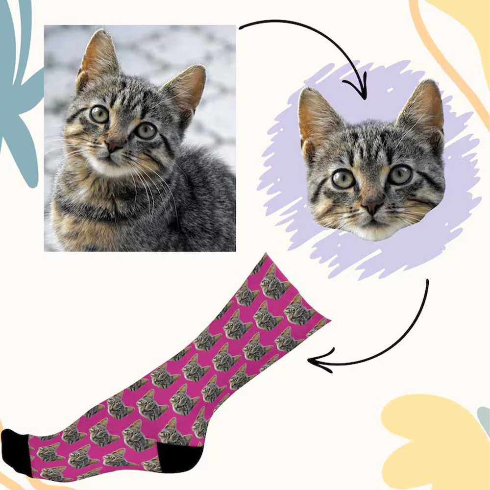Personalize as meias de rosto, - Women'S Fashion Socks avaliação e preço