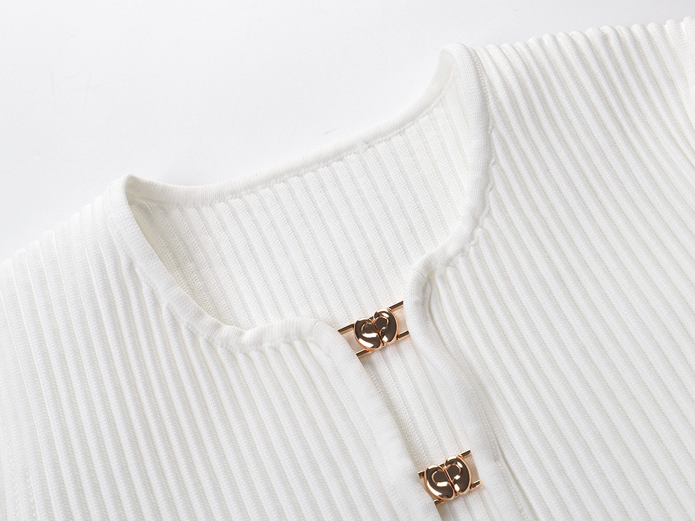 Conjunto Feminino Elegante de  - Longline Cardigan Knit avaliação e preço