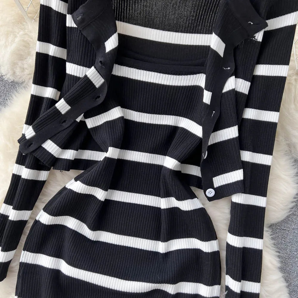 Coreano doce hit cor retalhos  - Longline Cardigan Knit avaliação e preço
