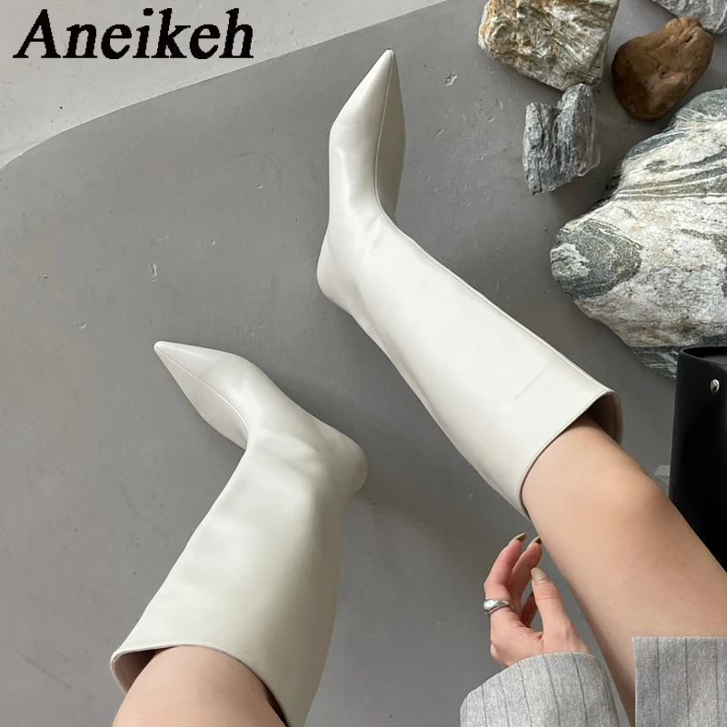 Aneikeh 2026 moda sexy apontou - Women'S Fashion Knee High Boots avaliação e preço
