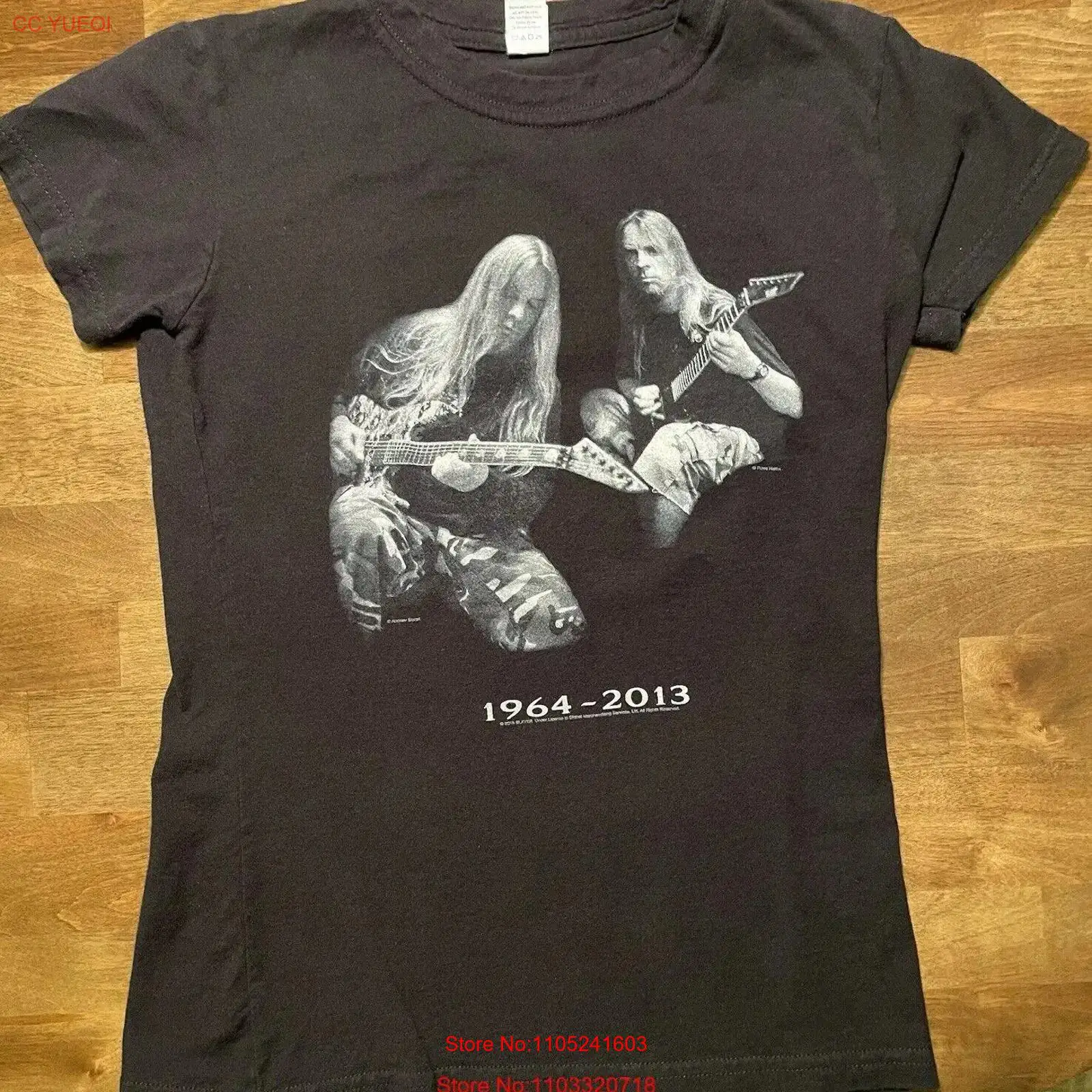 Jeff hanneman slayer camiseta  - Women'S Fashion Designer Clothes avaliação e preço