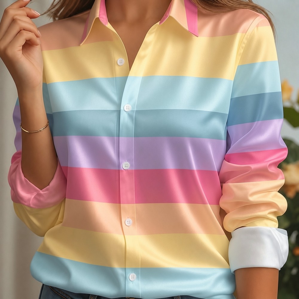 Camisa Feminina de Cetim com G - Trend Women Fashion avaliação e preço