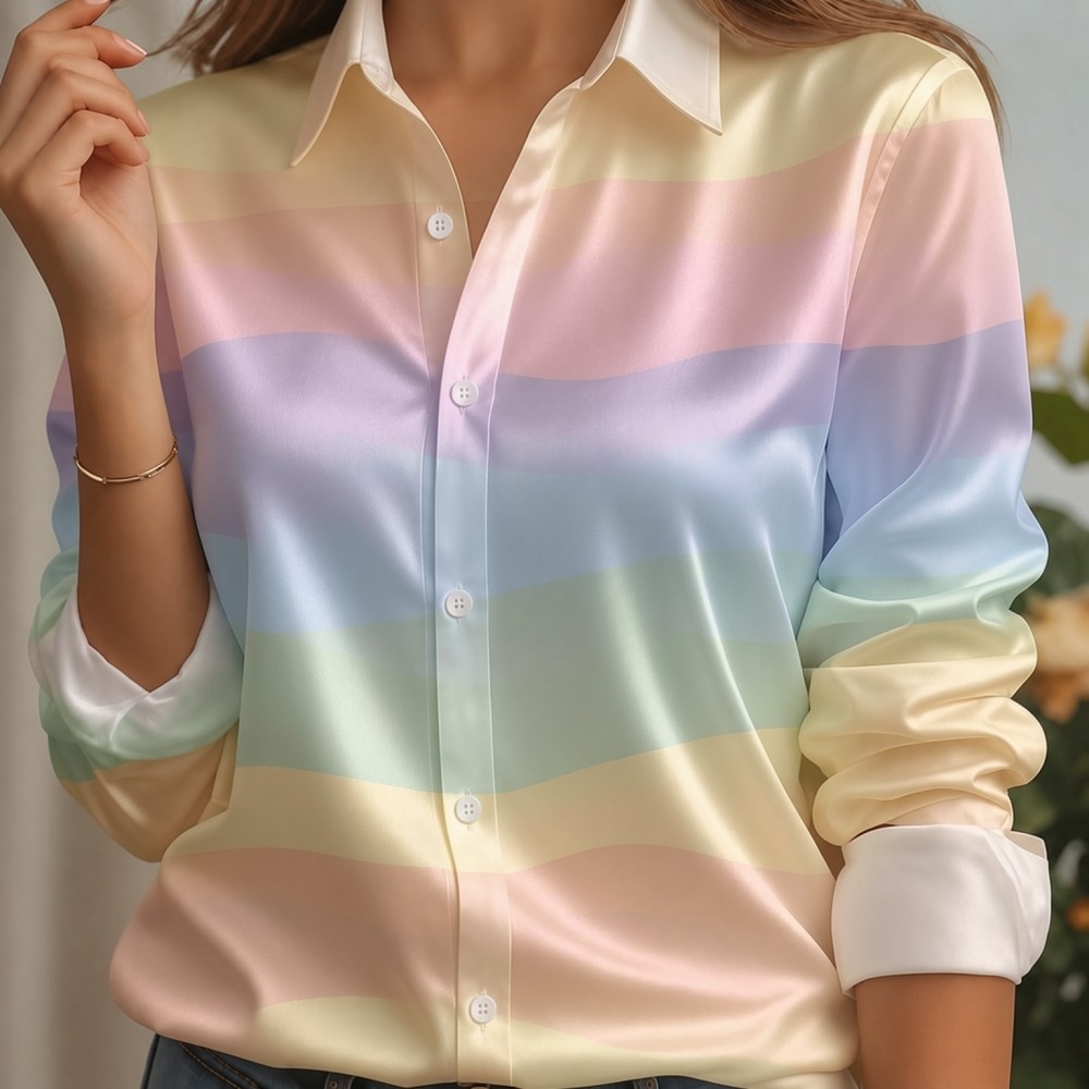 Camisa Feminina de Cetim com G - Trend Women Fashion avaliação e preço