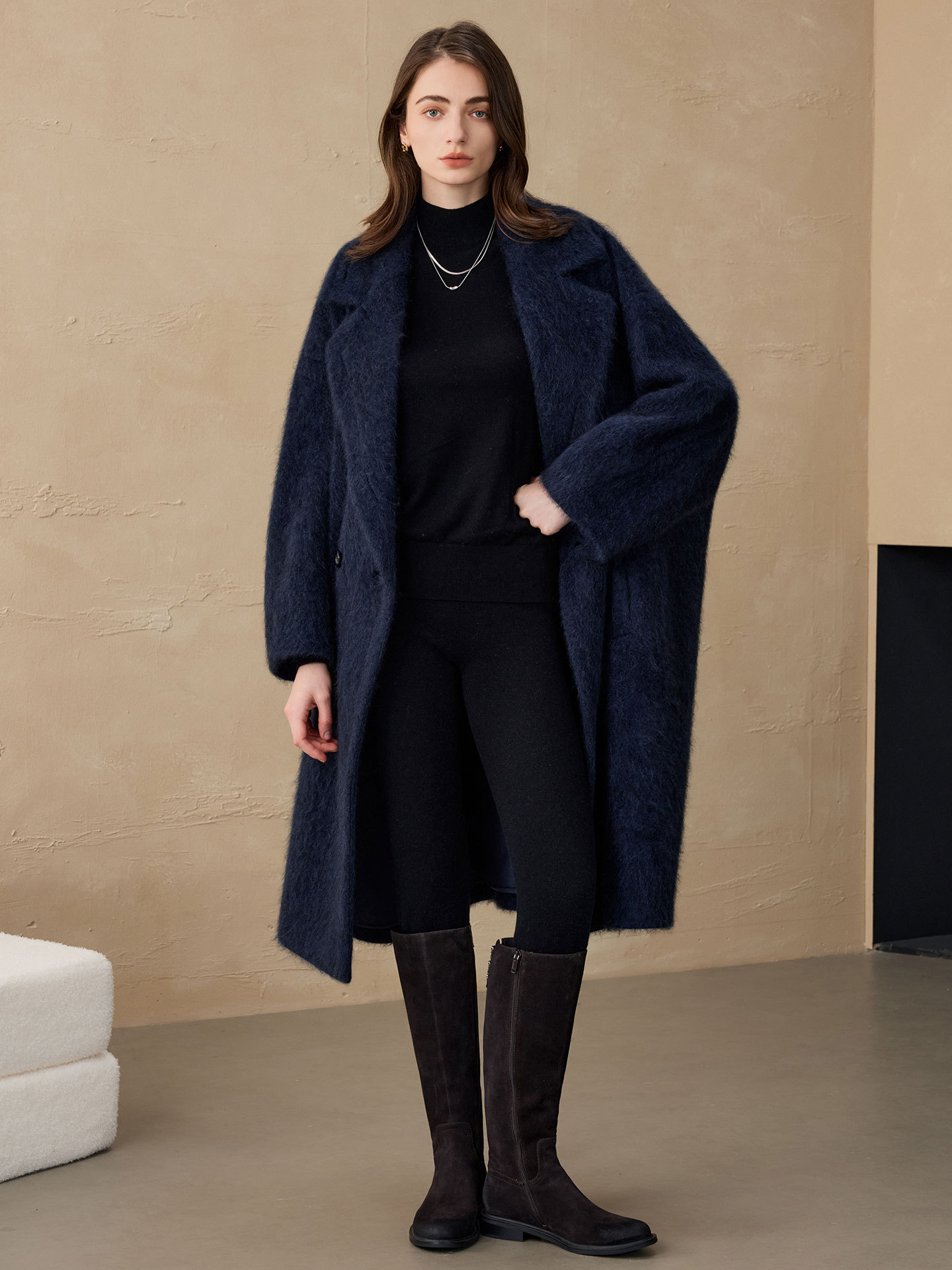 Blazer Feminino Allingentle de - Women'S Fashion Long Coat avaliação e preço