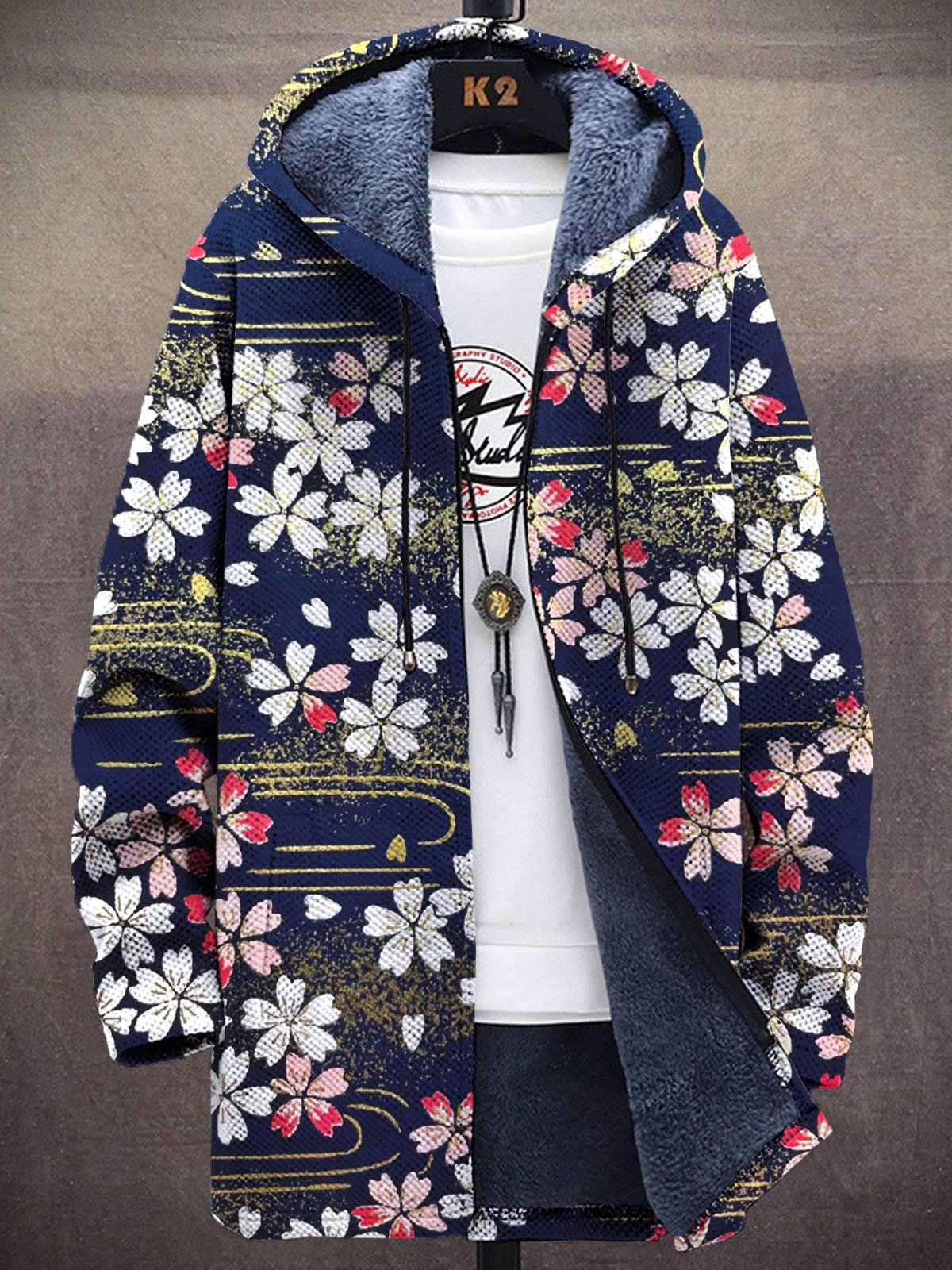 Cardigã Unissex com Estampa de - Longline Cardigan Knit avaliação e preço