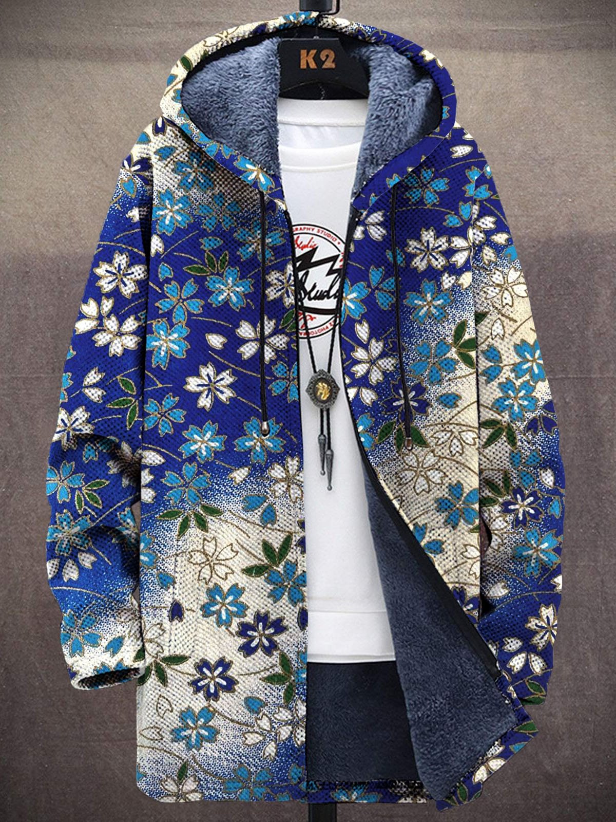 Cardigã Unissex com Estampa de - Longline Cardigan Knit avaliação e preço