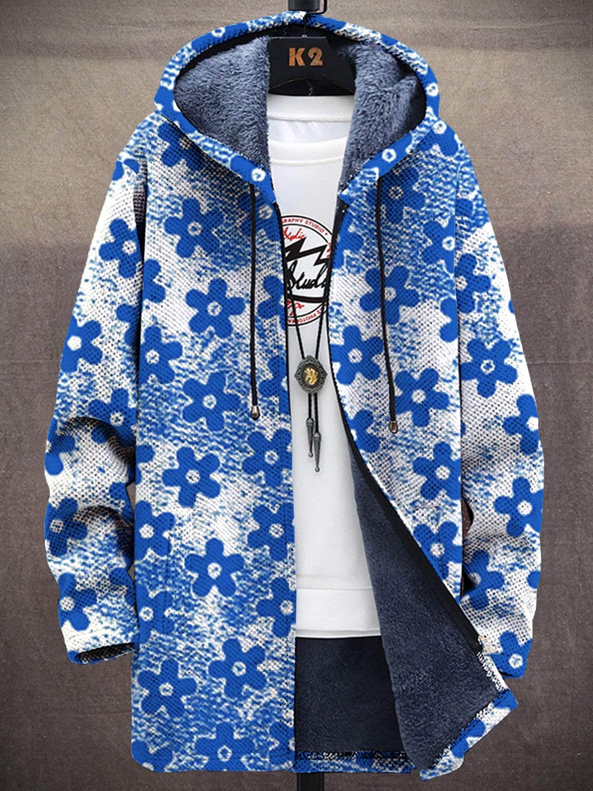 Cardigã Unissex com Estampa de - Longline Cardigan Knit avaliação e preço