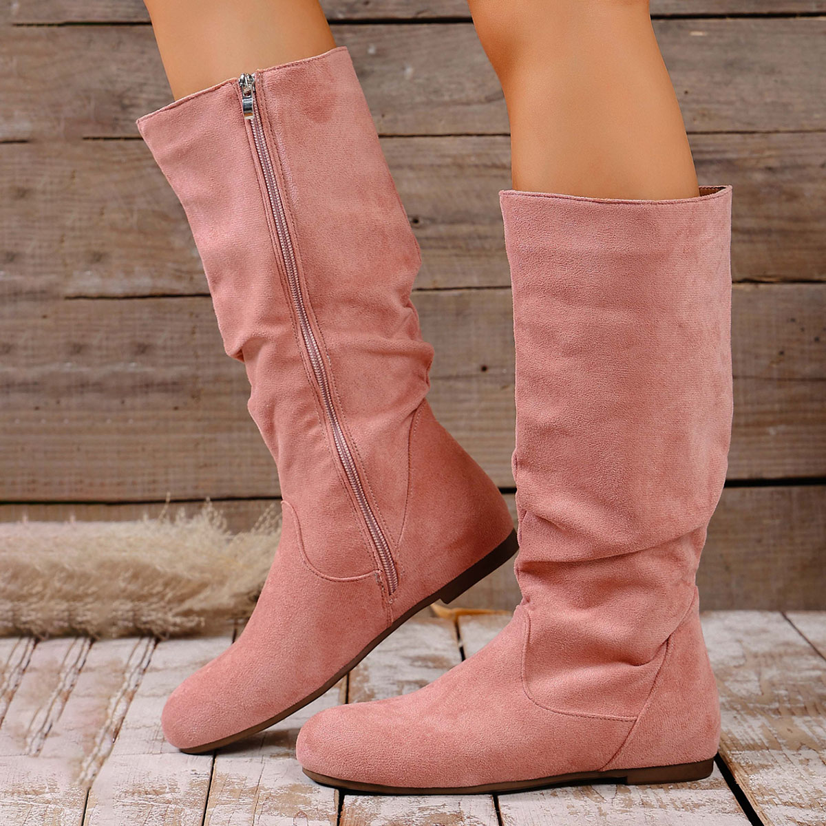 Botas de Motocicleta Casuais d - Women'S Fashion Knee High Boots avaliação e preço