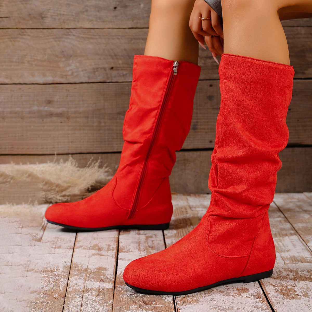 Botas de Motocicleta Casuais d - Women'S Fashion Knee High Boots avaliação e preço
