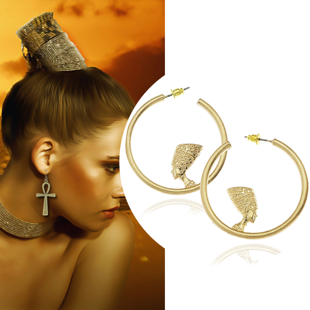 Brincos Femininos Dourados Vin - Women Fashion Egypt avaliação e preço