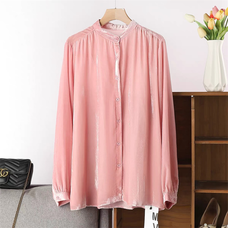 Camisa Feminina Casual de Cor  - Women'S Fashion Middle Ages avaliação e preço