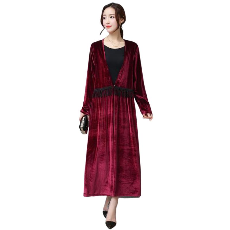 Moda outono inverno feminino e - Longline Cardigan Knit avaliação e preço