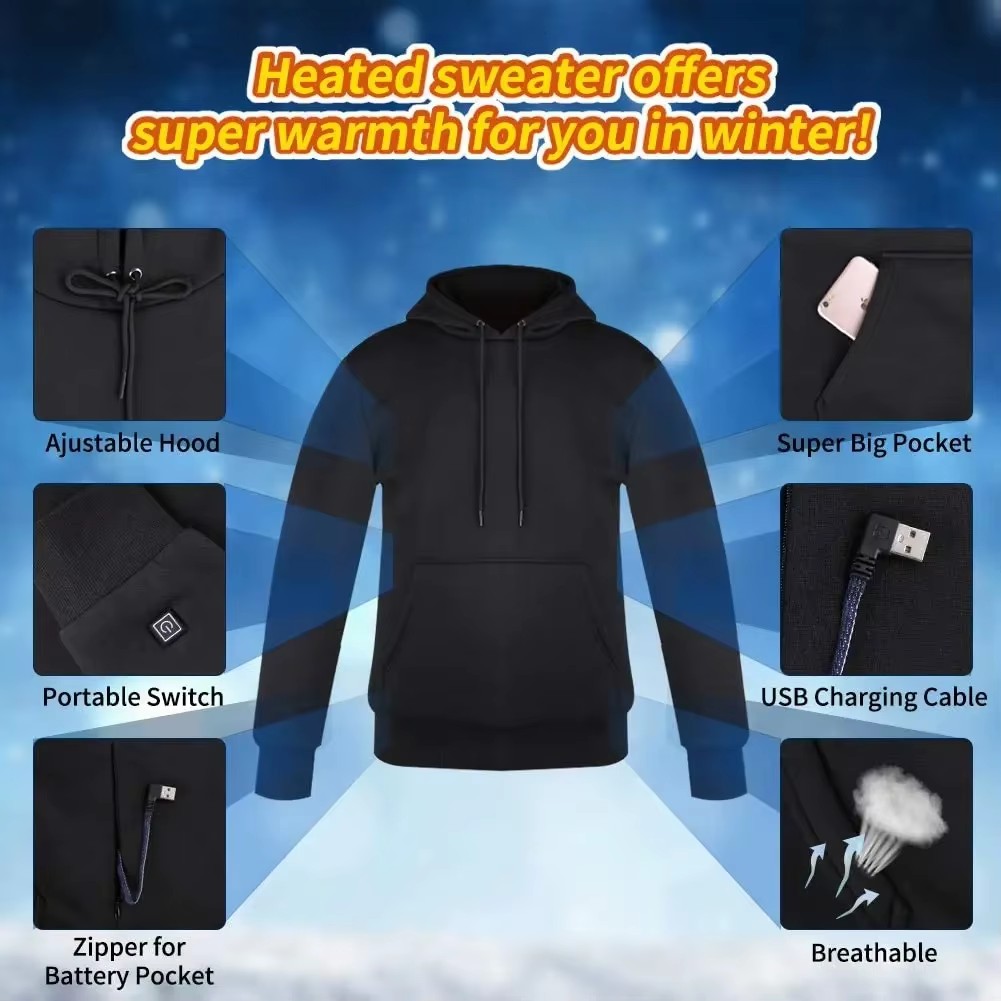 Jaquetas Aquecidas USB para Mu - Women'S Fashion Long Coat avaliação e preço