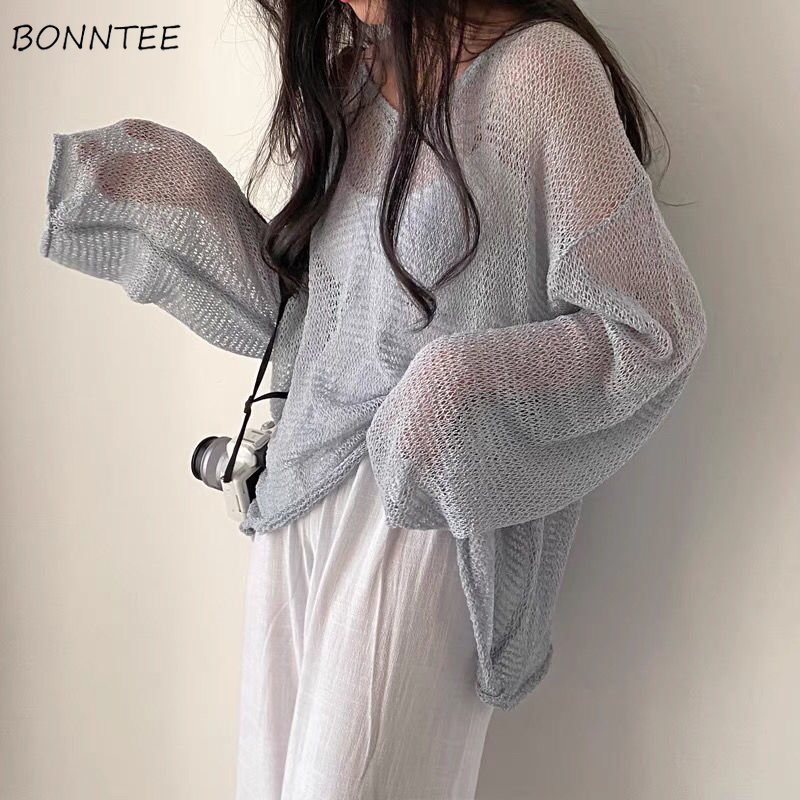 Pullovers finos Mulheres Malha - Women'S Fashion Designer Clothes avaliação e preço