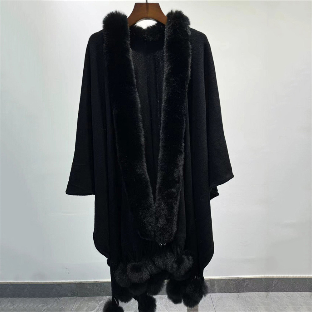 Manto de bola de pele de coelh - Women'S Fashion Long Coat avaliação e preço