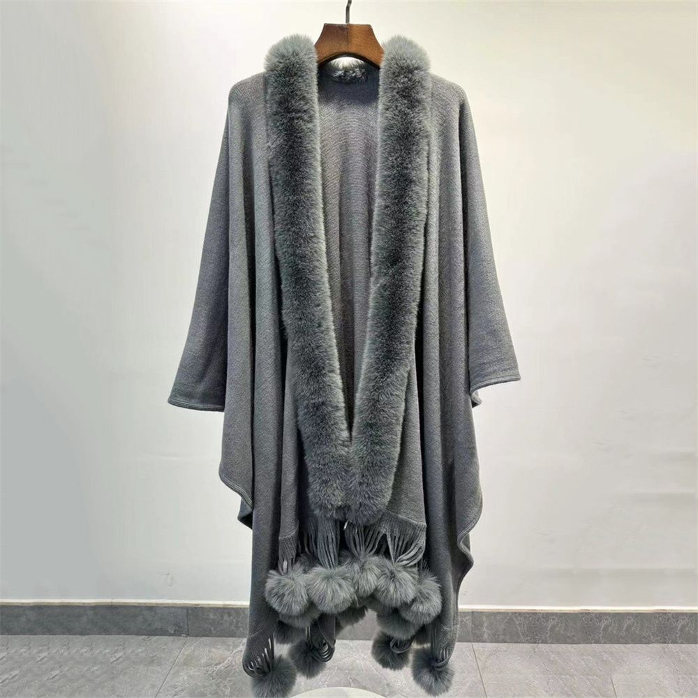 Manto de bola de pele de coelh - Women'S Fashion Long Coat avaliação e preço