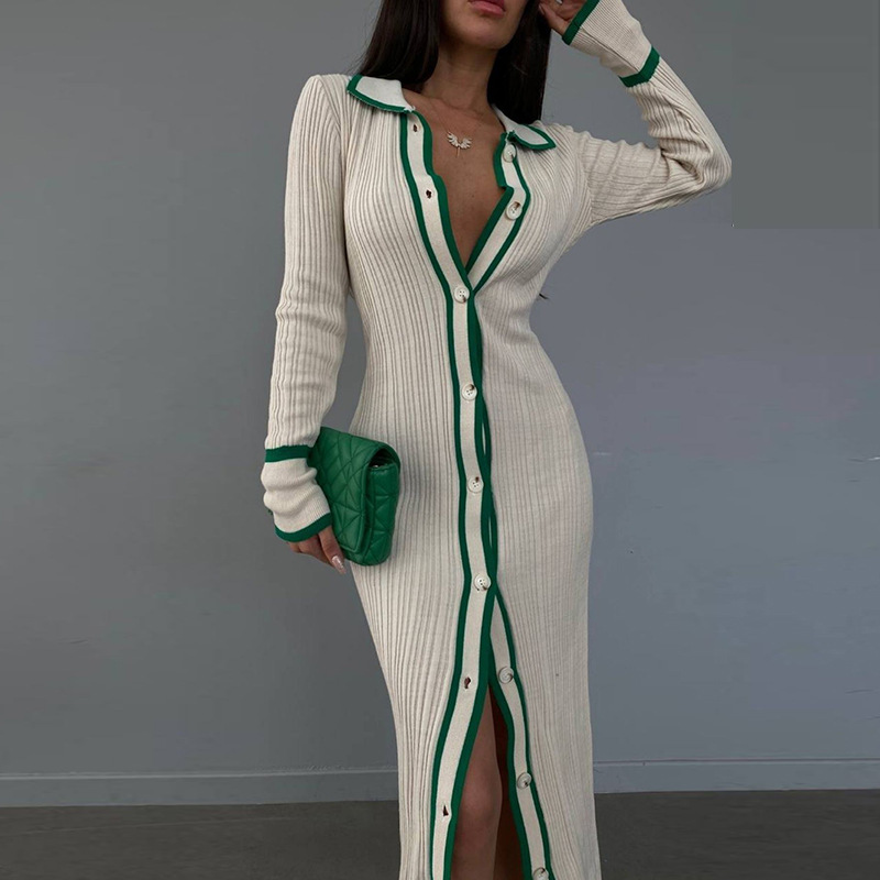Outono de malha de manga compr - Longline Cardigan Knit avaliação e preço