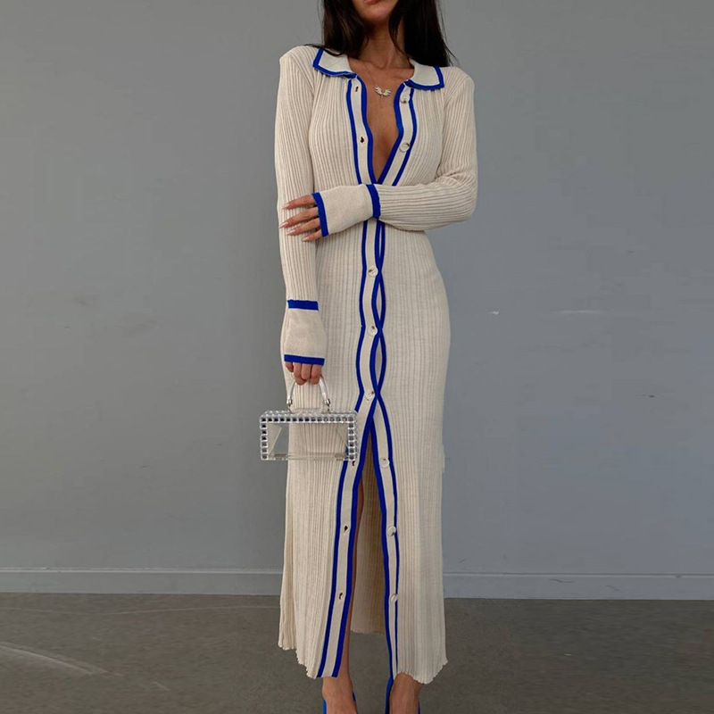 Outono de malha de manga compr - Longline Cardigan Knit avaliação e preço