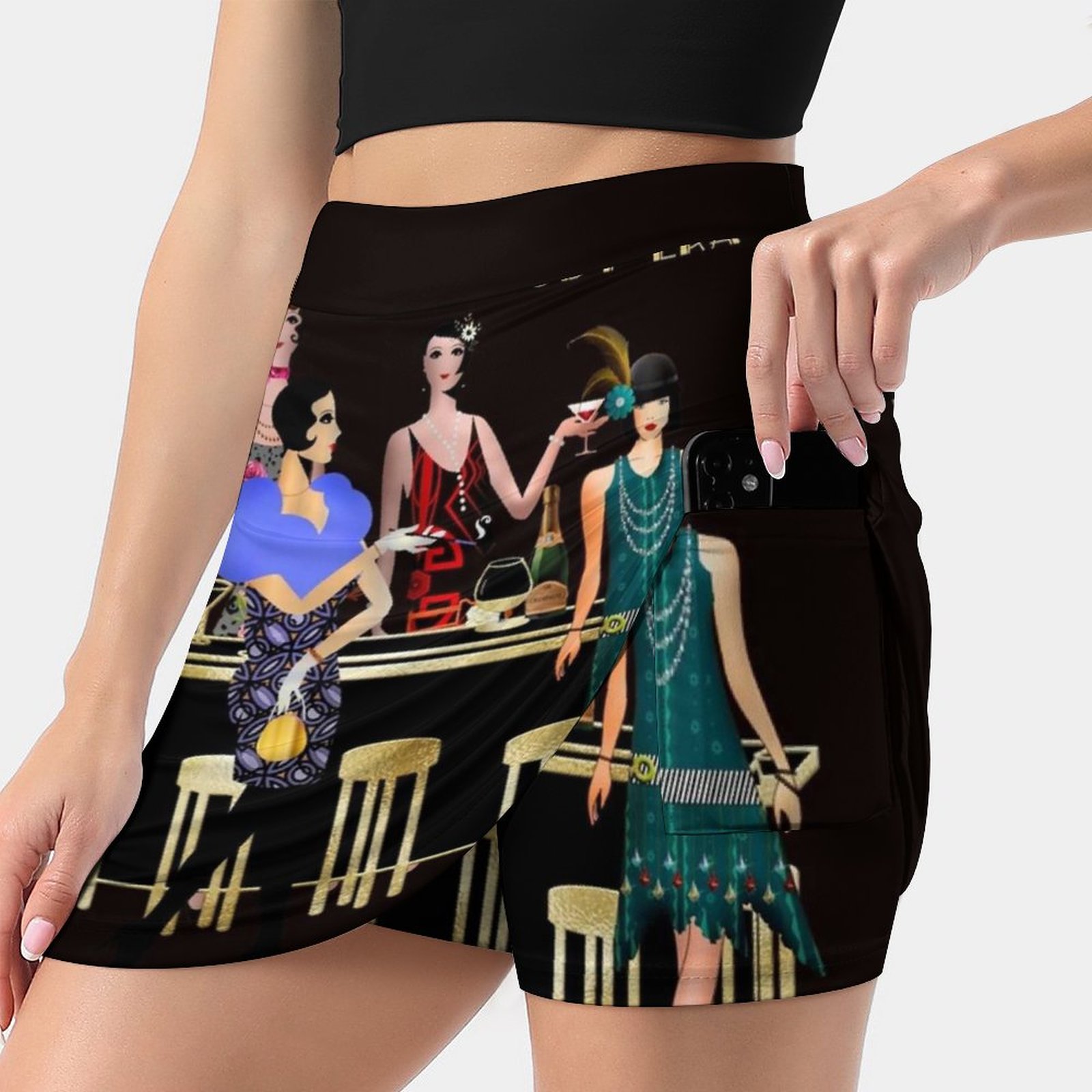 The Gatsby Era Saias Mulher Mo - Women'S Fashion Roaring 20S avaliação e preço