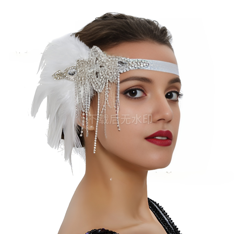 Vintage Flapper Headband com P - Women'S Fashion Roaring 20S avaliação e preço
