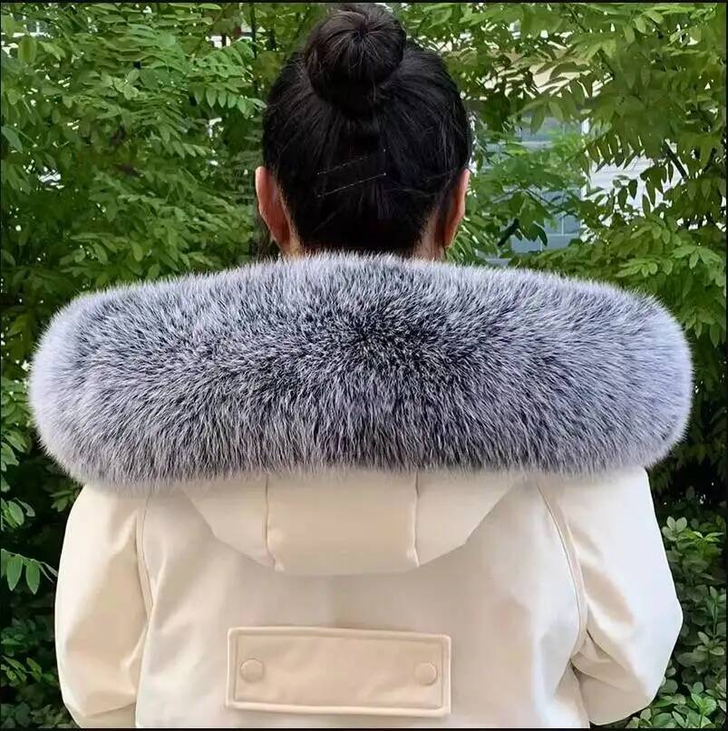 100% gola de pele natural inve - Women'S Fashion Long Coat avaliação e preço