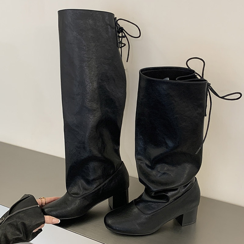Eilyken 2027 Nova Moda de Inve - Women'S Fashion Knee High Boots avaliação e preço