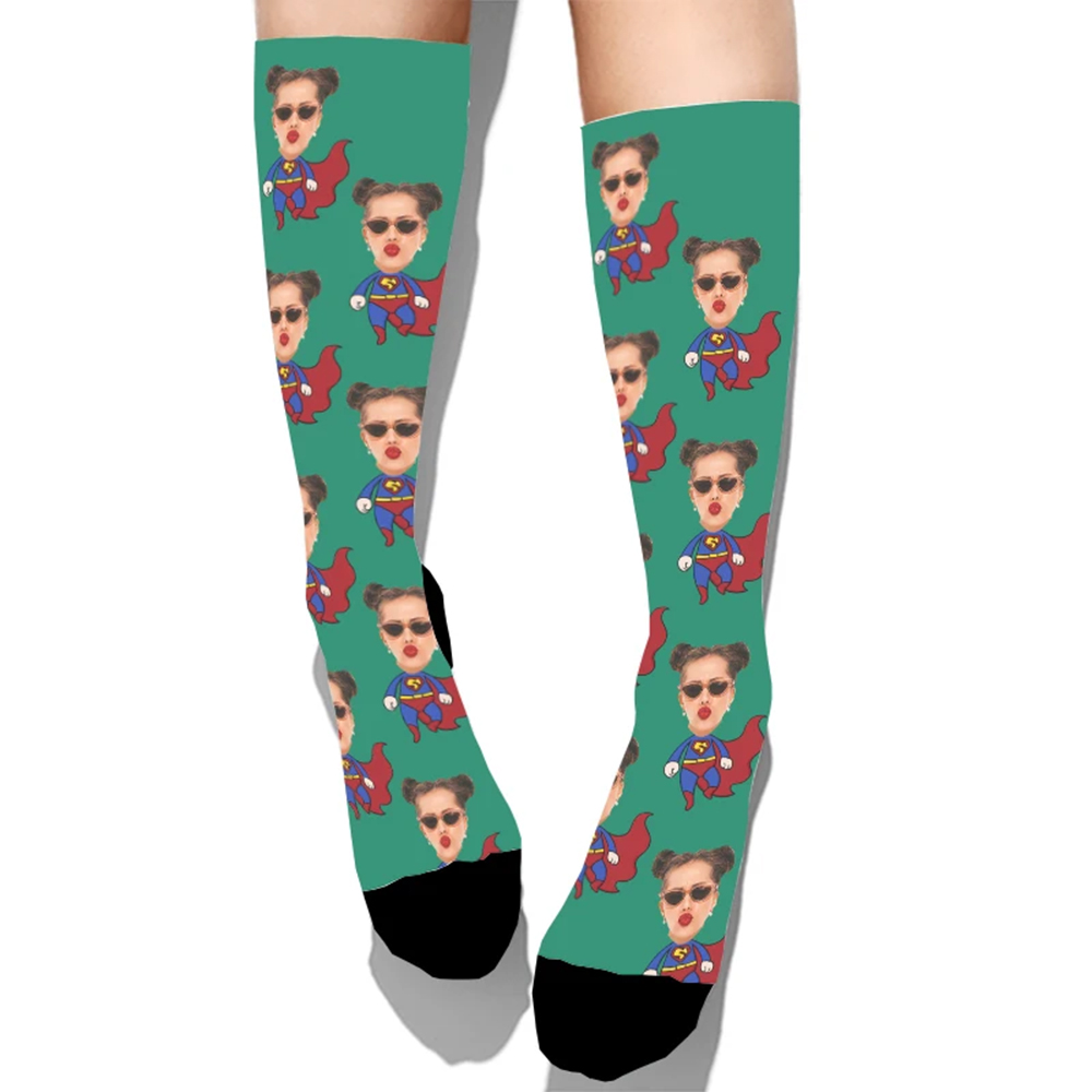 Meias personalizadas com desen - Women'S Fashion Socks avaliação e preço